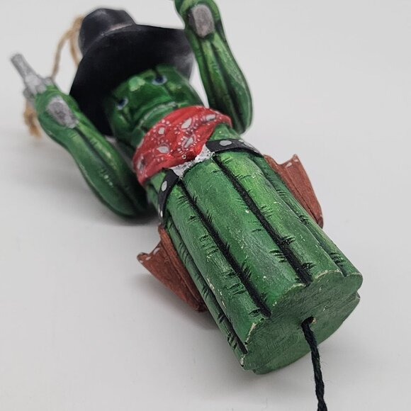 Rustic Country Western Christmas Ornament Cowboy Cactus Figurine Sheriff - Picture 4 of 8
